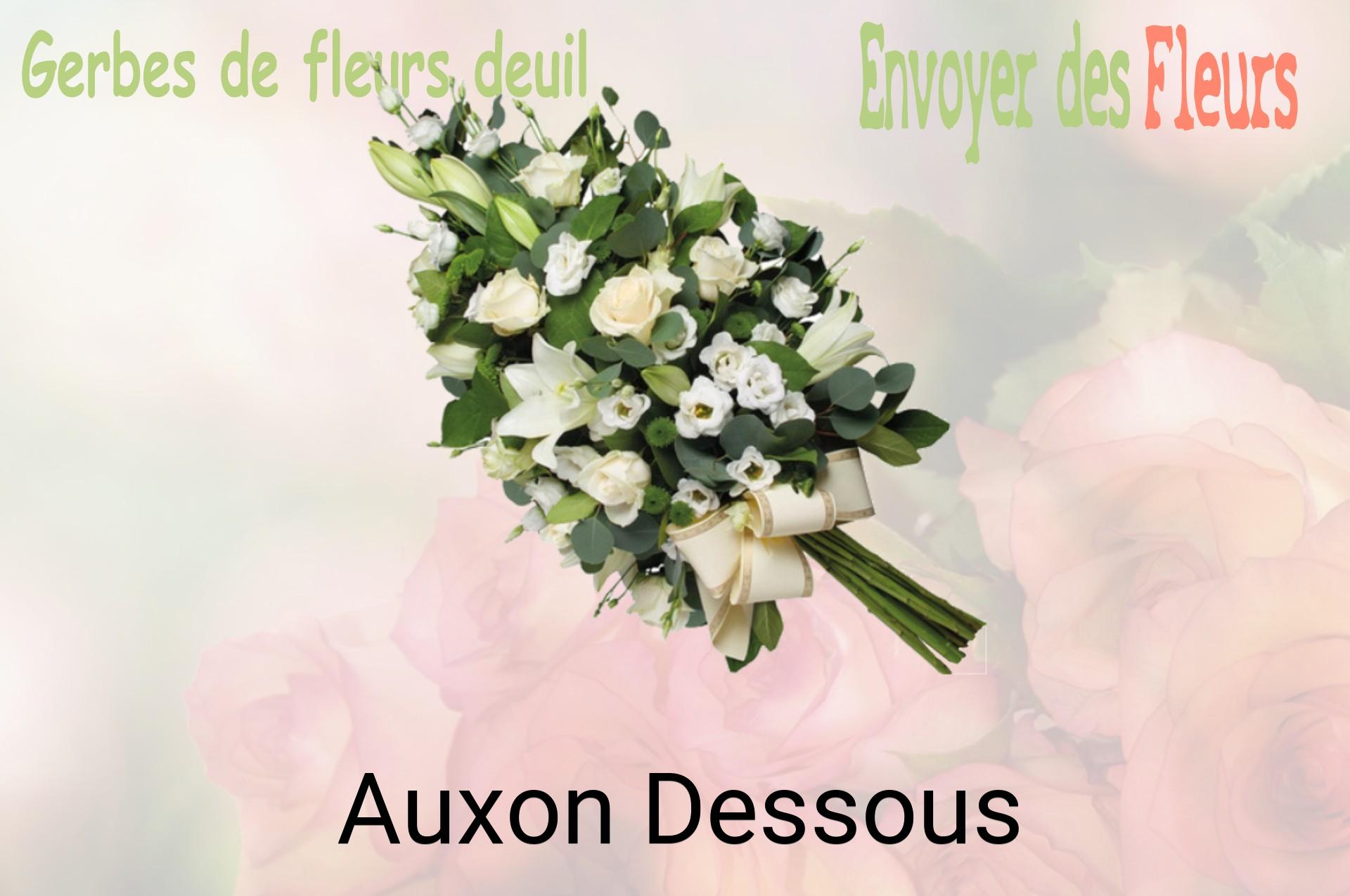 Gerbe de fleurs de deuil livrée à Auxon-Dessous